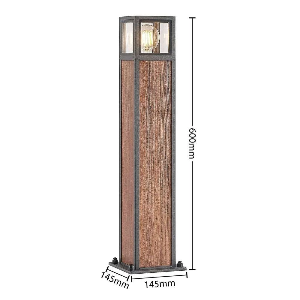 Lucande Lámparas Alleria Lámpara Exterior Dark Grey/Dark Wood - Lucande 2 Lucande Lámparas Alleria Lámpara Exterior Dark Grey/Dark Wood - Lucande - Imagen 2