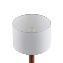 Lucande Lámparas Lakira Lámpara De Sobremesa M White/Wood - Lucande -Lucande 42519117403875