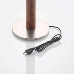 Lucande Lámparas Lakira Lámpara De Sobremesa M White/Wood - Lucande -Lucande 42519117403877