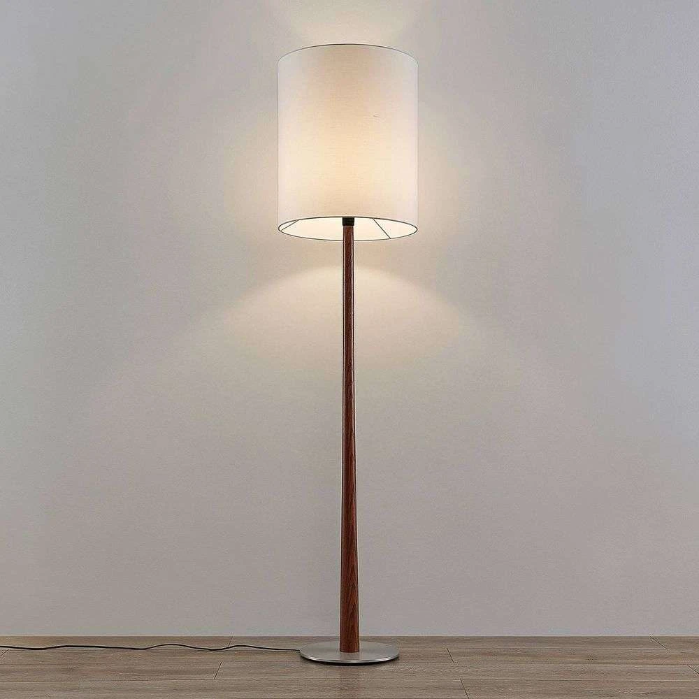 Lucande Lámparas Lakira Lámpara De Pie H160 White/Wood - Lucande 3 Lucande Lámparas Lakira Lámpara De Pie H160 White/Wood - Lucande - Imagen 3