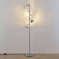 Lucande Lámparas Kilio Lámpara De Pie Dim. Chrome - Lucande -Lucande 42519117440714