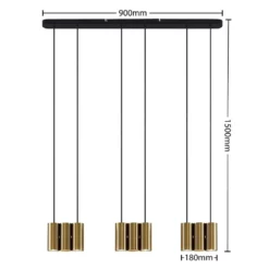 Lucande Lámparas Cesur 9 Lámpara Colgante Brass - Lucande 8 Lucande Lámparas Cesur 9 Lámpara Colgante Brass - Lucande -Lucande 4251911745726 3