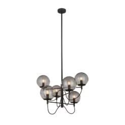 Lucande Lámparas Sotiana 6 Lámpara Colgante Black - Lucande -Lucande 4251911746525 4