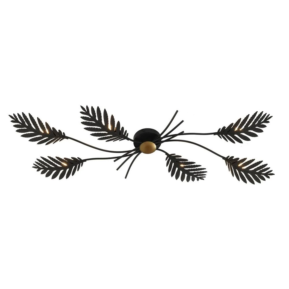 Lucande Lámparas Aparas Lámpara De Techo Black/Gold - Lucande 1 Lucande Lámparas Aparas Lámpara De Techo Black/Gold - Lucande