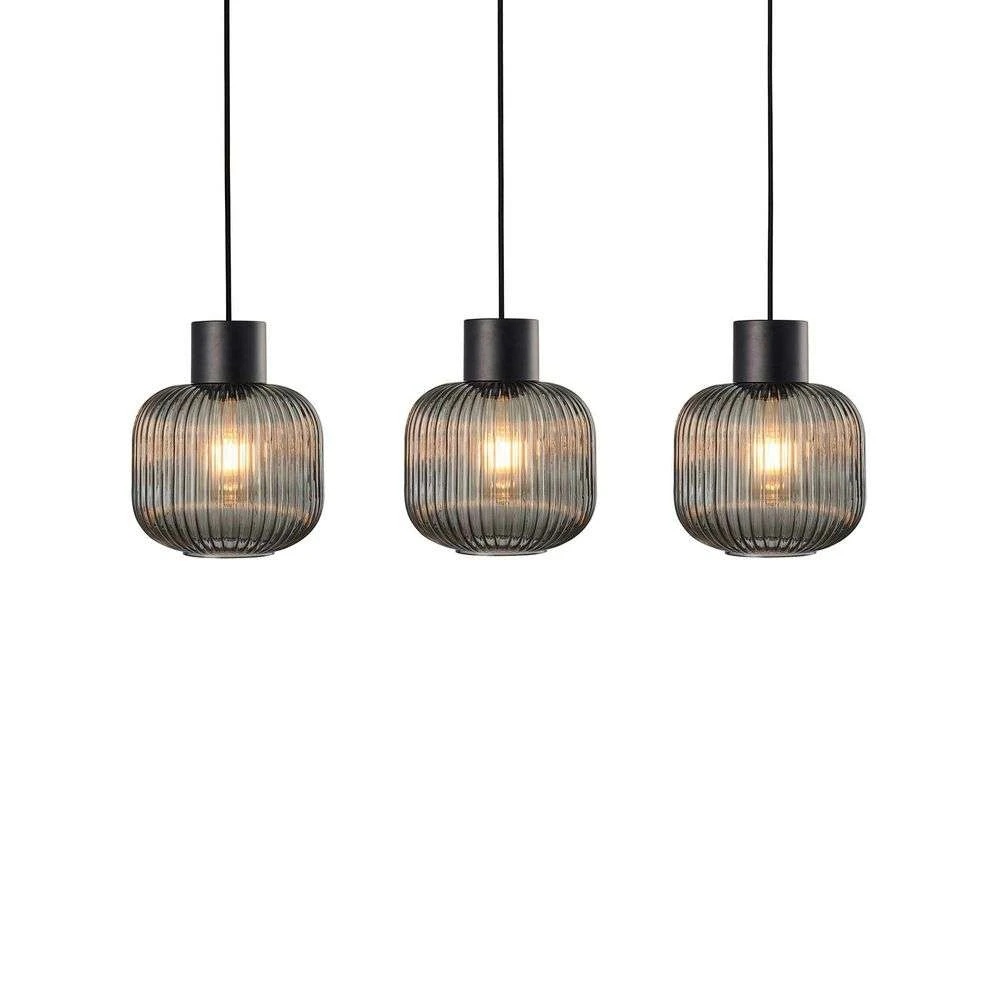 Lucande Lámparas Lomeris 3 Lámpara Colgante Smoke - Lucande 1 Lucande Lámparas Lomeris 3 Lámpara Colgante Smoke - Lucande