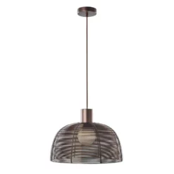 Lucande Lámparas Biljana Lámpara Colgante Ø38 Brown - Lucande -Lucande 4251911753103 5